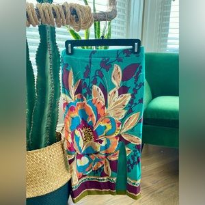 Anthropologie Maeve Tropical Pencil Skirt
